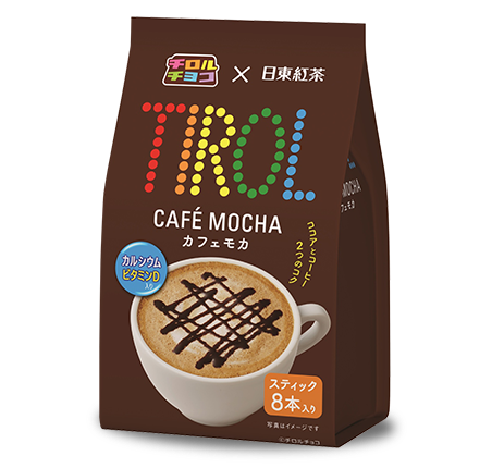 【先着10購入限定・70%OFF】チロルチョコ×日東紅茶 カフェモカ8本入り×8袋（64杯分）