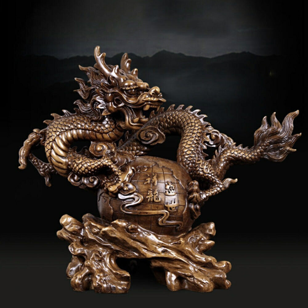 【人気商品】風水 特大 龍 ドラゴン 置物 竜 玄関 龍の飾り 風水グッズ レジン 開運祈願 金運祈願アイテム 龍神 開運 金運 財産運 出世運 恋愛運 幸福 成功 プレゼント 贈り物 開運厄除 祈願成就 金運上昇 開運 運気上昇 インテリア 招財