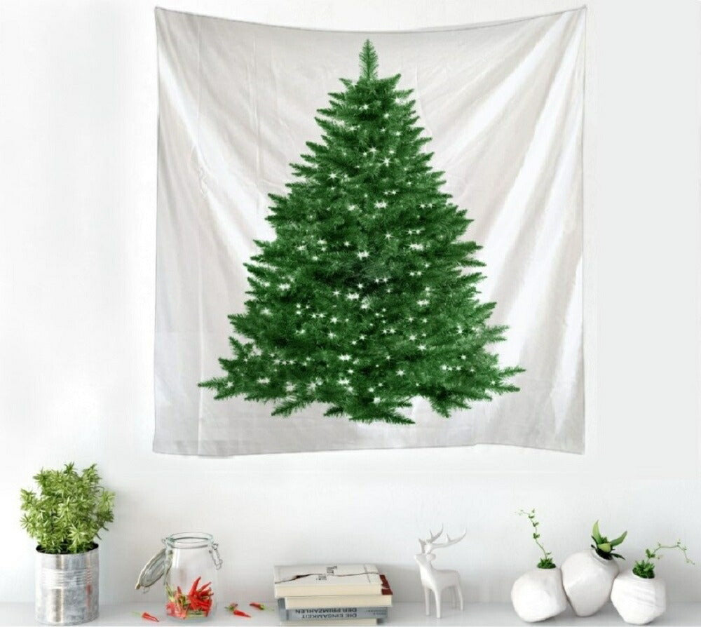 クリスマスタペストリー 特大 2m クリスマスツリー 200cm 布 ウォールツリー クリスマス ツリー タペストリー ツリータペストリー ウォールデコレーション ウォールアート ウォールデコ クリスマス 壁掛け 多機能 壁 インテリア サンタクロース サンタ 北欧 おしゃれ モダン