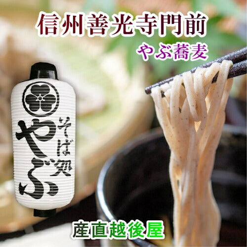 【送料込み】善光寺生蕎麦 信州善光寺門前 そば処やぶ蕎麦信州そば  生そば5人前（750g）つゆ450ml付