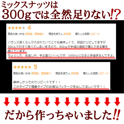 ラッキーミックスナッツ 850g 大容量 無添加 無塩