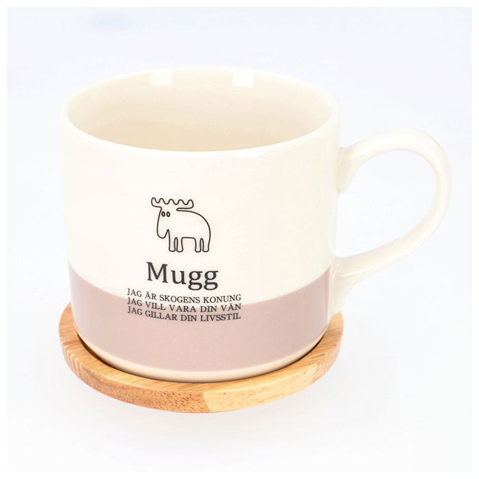 【グレー・蓋付きマグ】 モズ moz マグカップ 通販 蓋付き 北欧 陶器 コップ 食器 おしゃれ かわいい 可愛い エルク 北欧雑貨 日用品 母の日 敬老の日 ギフト インテリア キッチン 雑貨