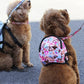 犬 ハーネス リュック 小型犬用 ハート ハーネスリュック ペット用 ミニサイズ わんちゃん用 ドッグフード 水 荷物 バックパック 小型犬 おさんぽ おでかけ お出掛け おしゃれ オシャレ かわいい ペットリュック ドッグバッグ