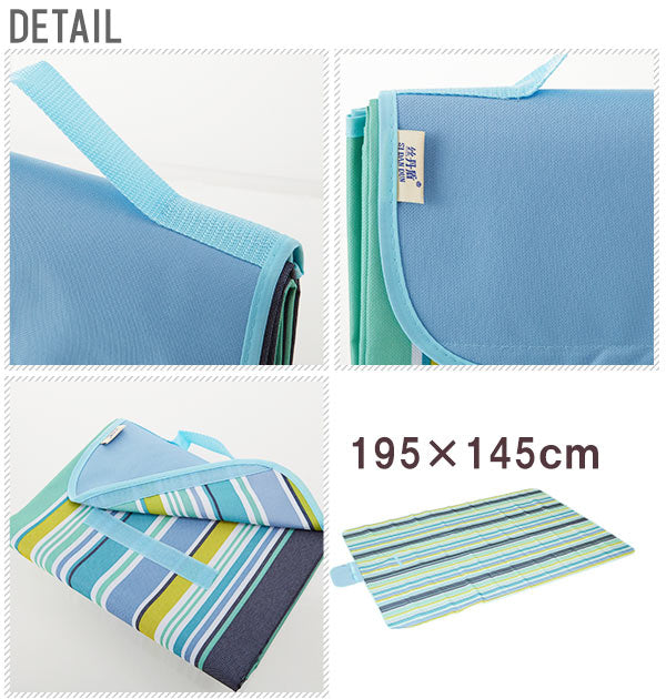 【13.ブルーリーフ・yhzblanket】 レジャーシート  レジャーマット 厚手 コンパクト おしゃれ 通販 洗える 洗濯機 OK レジャー 防水 撥水 断熱 キャンプ ピクニック 運動アウトドア  160406a 100000753
