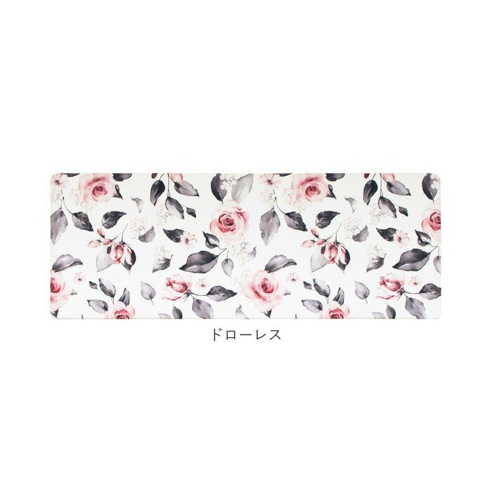 【ジャングル・PVC120cm】 キッチンマット 拭ける おしゃれ 通販 120cm pvcマット 120センチ 台所マット 約 45×120 撥水 掃除簡単 抗菌 防臭 防カビ 防炎 台所用品 クッションマット 一人暮らし 玄関マット