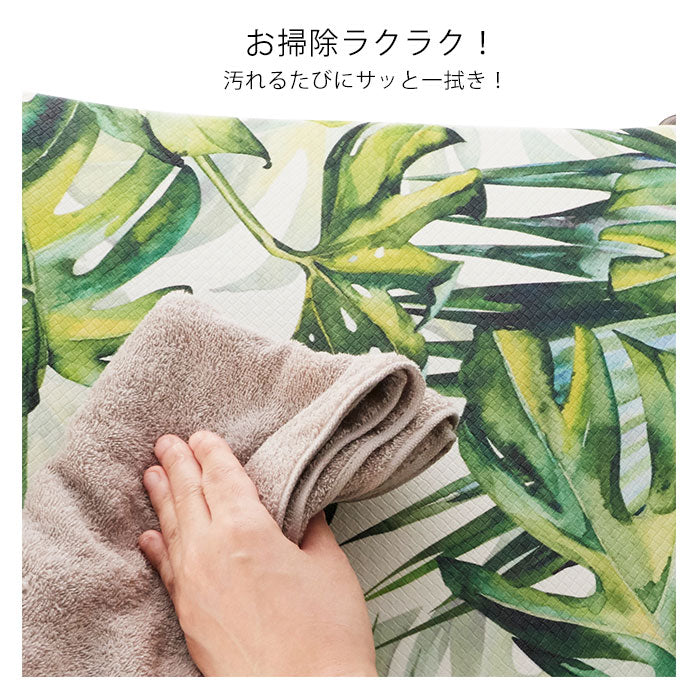 【キャッツ・PVC180cm】 キッチンマット 拭ける 180 通販 おしゃれ キッチン マット 180cm 180センチ 180×45 滑りにくい 新居 新生活 お掃除簡単 PVC用品 洗濯不要 クッション性 防臭 防炎 防カビ ムーミン