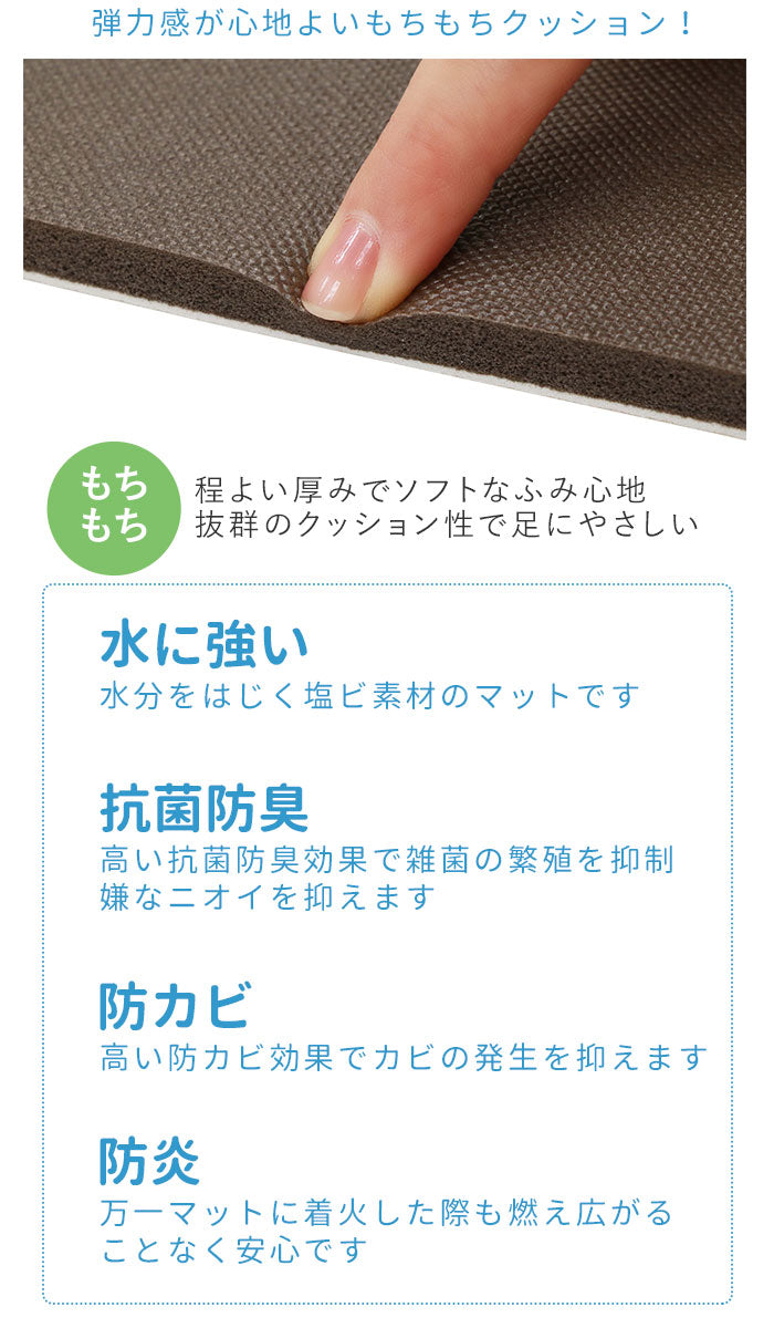 【ラティス・PVC180cm】 キッチンマット 拭ける 180 通販 おしゃれ キッチン マット 180cm 180センチ 180×45 滑りにくい 新居 新生活 お掃除簡単 PVC用品 洗濯不要 クッション性 防臭 防炎 防カビ ムーミン