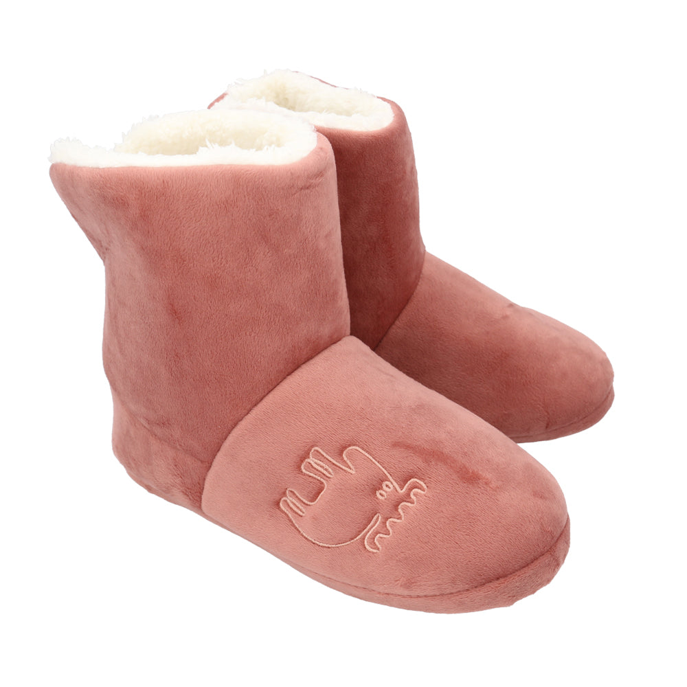 【シュリンプピンク・M(22.5-24.5cm)】 moz ルームブーツ 通販 モズ ルームシューズ 暖かい あったか 洗える 水洗い メンズ レディース おしゃれ 冬 秋冬 北欧 スウェーデン 裏ボア もこもこ ふわふわ 刺繍 ロゴ かわいい