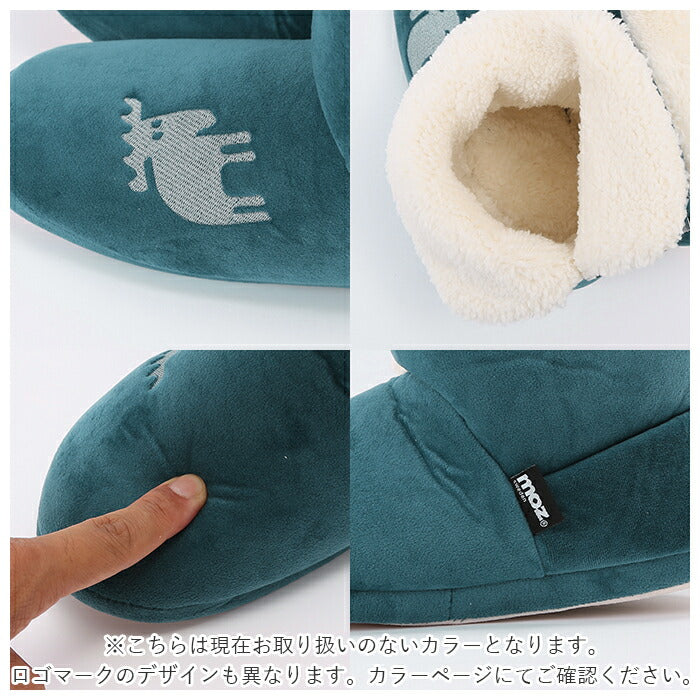 【シュリンプピンク・M(22.5-24.5cm)】 moz ルームブーツ 通販 モズ ルームシューズ 暖かい あったか 洗える 水洗い メンズ レディース おしゃれ 冬 秋冬 北欧 スウェーデン 裏ボア もこもこ ふわふわ 刺繍 ロゴ かわいい