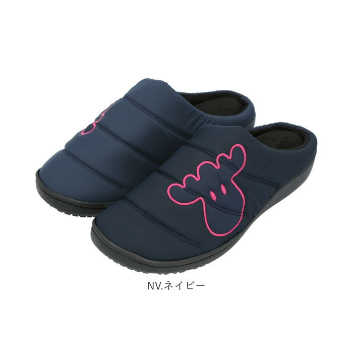 【BK.ブラック・L(23.5-24.0cm)】 モズ サボ サンダル 通販 moz スリッポン レディース サボサンダル 冬 秋冬 つっかけ おしゃれ 北欧 スウェーデン あったか 暖かい 履きやすい 歩きやすい 裏起毛 起毛素材 軽量 軽い