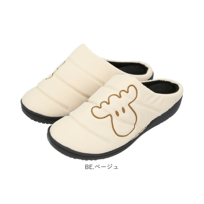 【BK.ブラック・L(23.5-24.0cm)】 モズ サボ サンダル 通販 moz スリッポン レディース サボサンダル 冬 秋冬 つっかけ おしゃれ 北欧 スウェーデン あったか 暖かい 履きやすい 歩きやすい 裏起毛 起毛素材 軽量 軽い