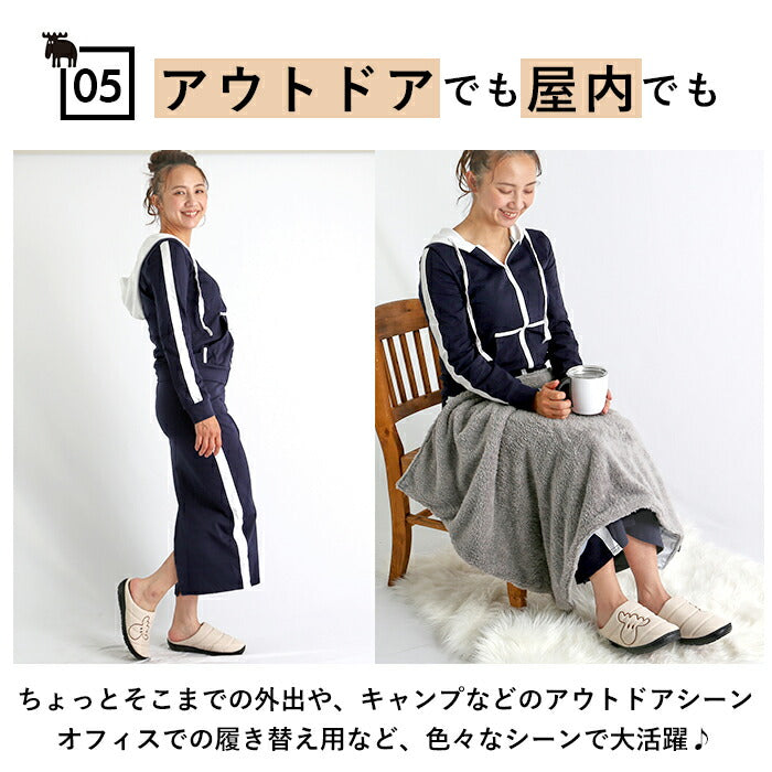 【BK.ブラック・L(23.5-24.0cm)】 モズ サボ サンダル 通販 moz スリッポン レディース サボサンダル 冬 秋冬 つっかけ おしゃれ 北欧 スウェーデン あったか 暖かい 履きやすい 歩きやすい 裏起毛 起毛素材 軽量 軽い