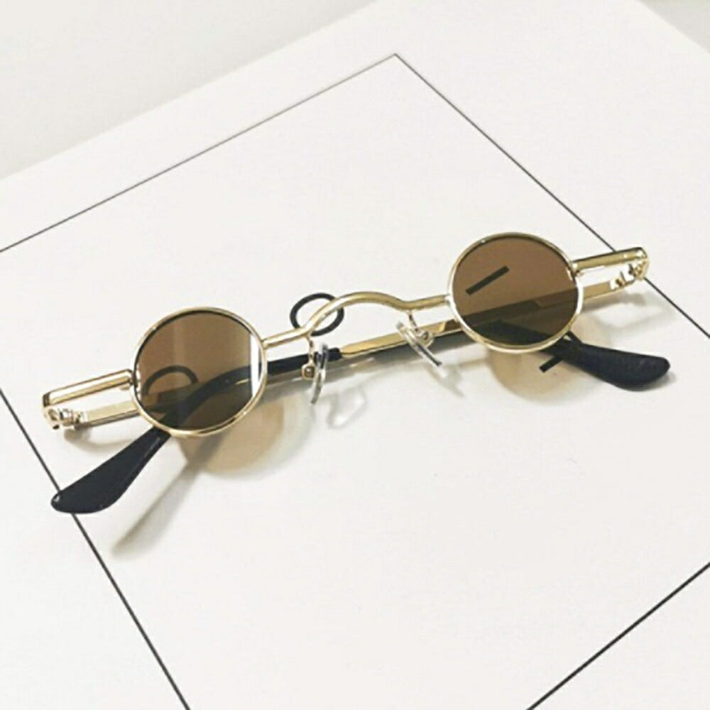 サングラス レンズ ミニ レディース メンズ フレーム アクセサリー かわいい おしゃれ ファッションアイテム トレンド メガネ 運転用 眼鏡 b系 ヒップホップ ストリート系 クラブ CLUB オラオラ ゴールドフレーム ラッパー