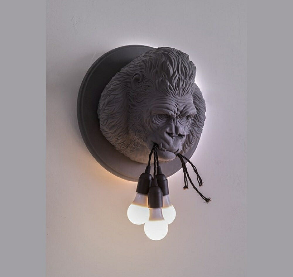 【人気商品】ゴリラ ランプ LAMP ランタン 高級 重量 間接照明 3灯 ステンドグラス テーブルランプ テーブルスタンド テーブルライト レトロ 照明 パーム グリーン 間接照明 北欧 おしゃれ モダン ヴィンテージ インテリア ギフト