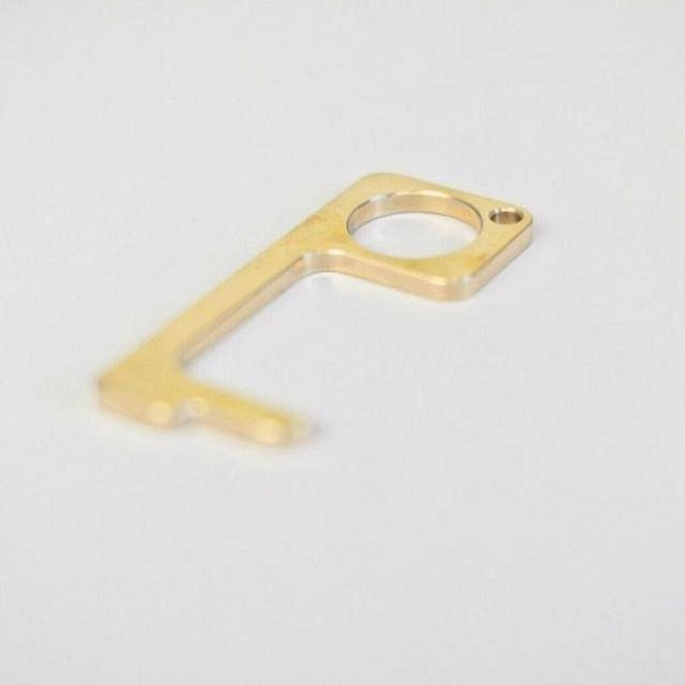 ドアオープナー　非接触 ゴールド GOLD オシャレ お洒落 かっこいい かわいい　ドアオープン　外出時 ボタン押し　スイッチ類押し 便利グッズ ウィルス対策商品 ウィルス対策グッズ 触らない 接触防止　銅　エレベーター　ドア　扉