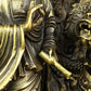 特大サイズ 九龍観音像 観音菩薩像 中国神話 竜生九子 仏像 縁起物 祈る スピリチュアル プレゼント 贈り物 ギフト お土産 お守り 開運厄除　祈願成就　ドラゴン 置物 風水 アイテム 龍 竜 龍神 パワースポット 真鍮 金運 財産運 出世運 恋愛運