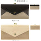 【BE.ベージュ】 長財布 レディース Paquet du Cadeau パケカドー  通販 財布 がま口 ロングウォレット 小銭入れあり 大容量 おしゃれ かわいい 3色切り替え 合皮 フェイクレザー メール型切替 レター型