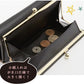 【BE.ベージュ】 長財布 レディース Paquet du Cadeau パケカドー  通販 財布 がま口 ロングウォレット 小銭入れあり 大容量 おしゃれ かわいい 3色切り替え 合皮 フェイクレザー メール型切替 レター型