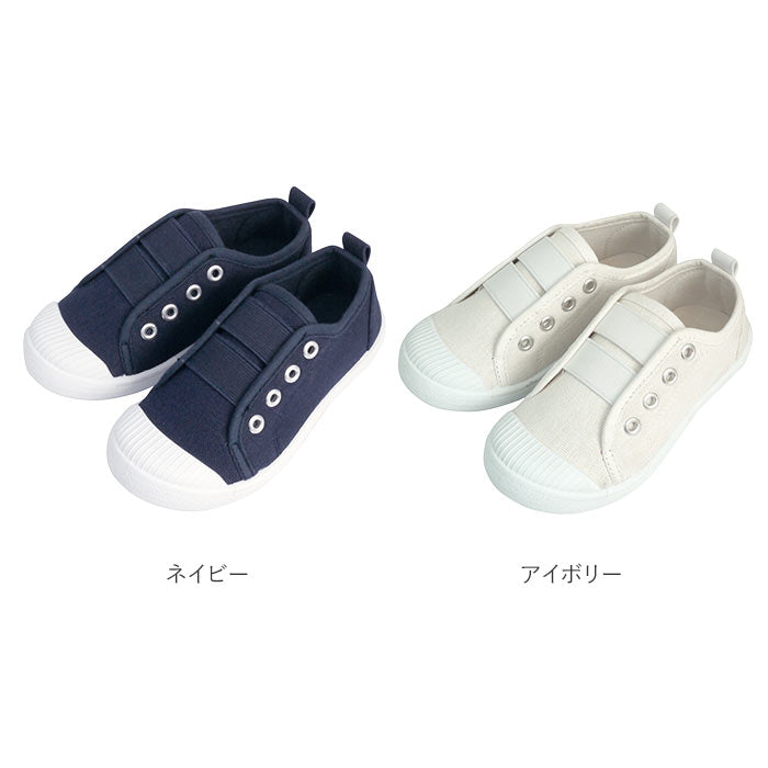 【ブラック・L(約18cm)】 キッズ スニーカー スリッポン おしゃれ 通販 16 Mサイズ 約16cm 白 アイボリー 男の子 女の子 デイリー 履きやすい 子ども 子供靴 園児 低学年 Sサイズ 約14cm Lサイズ 約18cm 紐なし