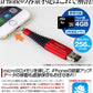 (グレー）iPhone バックアップ USBメモリ microSD 4GB 容量不足 写真 連絡先 動画 データ コピー 保存 カードリーダー(ZK-ESS)