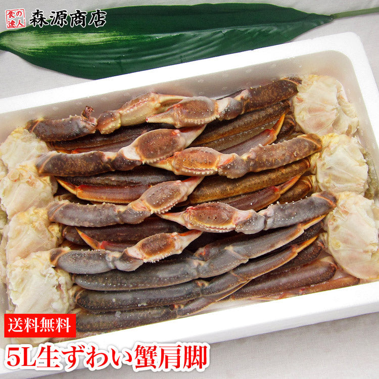【贈答用】かに カニ 蟹 ずわい 特大5L 生ずわい蟹 肩脚(セクション) たっぷり3kg 化粧箱入り 冷凍便 送料無料 お取り寄せグルメ 食品 ギフト 海鮮