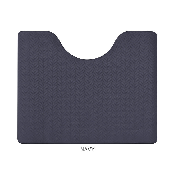 【NAVY】 トイレマット おしゃれ 拭ける 通販 40cm 50cm pvcマット 40センチ 50センチ 約 40×50 撥水 掃除簡単 抗菌 防臭 防カビ 防炎 トイレ用品 足元マット クッションマット 一人暮らし ミニ