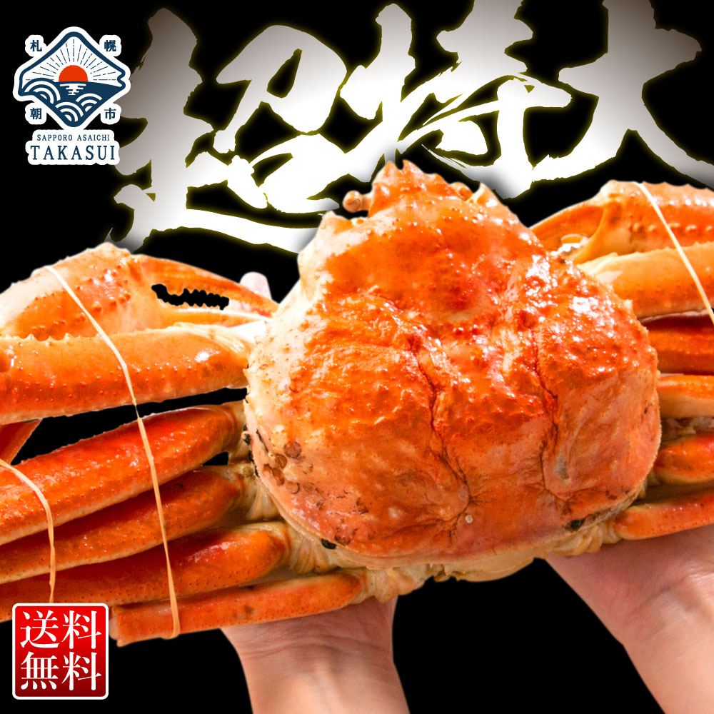 カウシェ最大級の大きさ！1杯900g前後の特大ズワイガニ姿