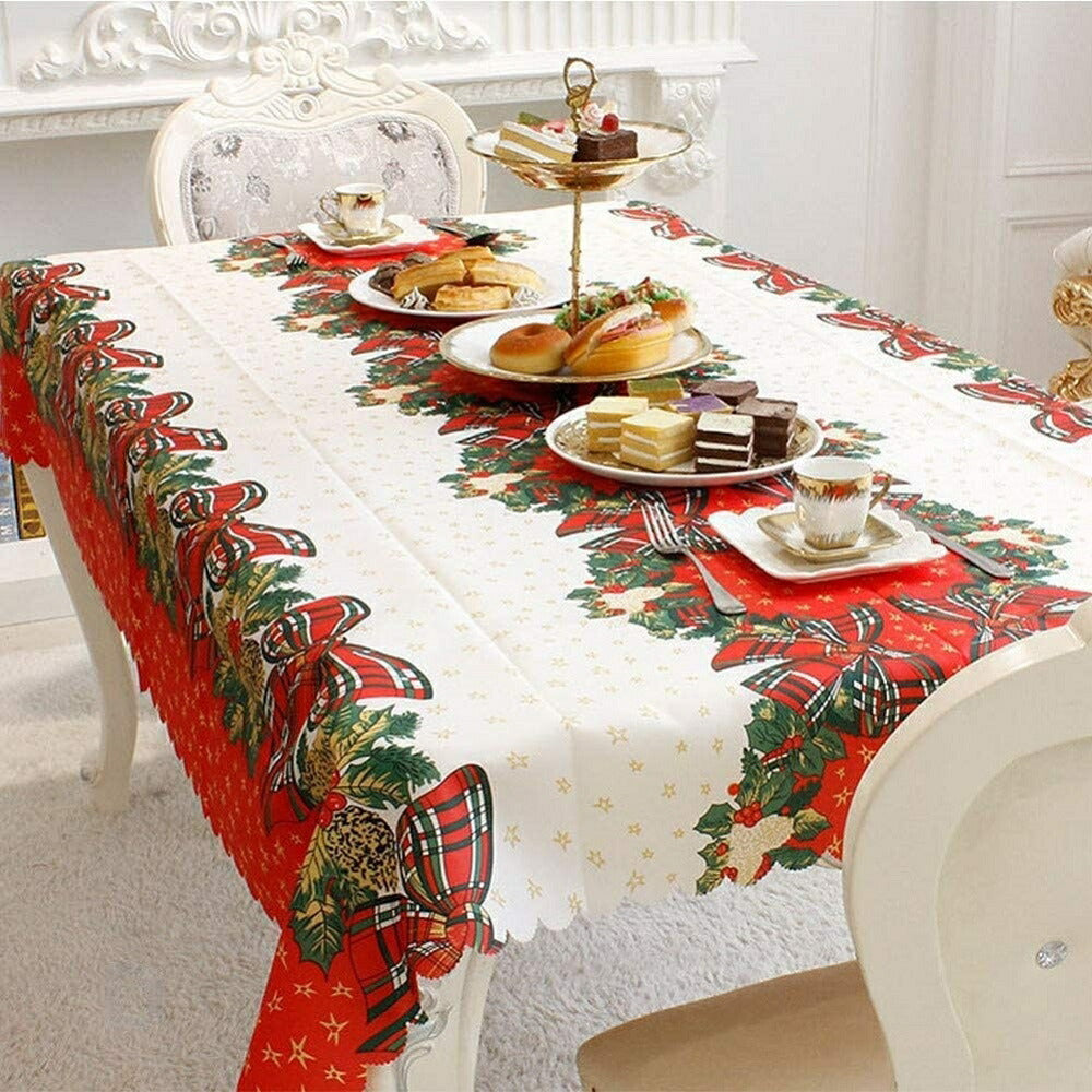 雑貨 テーブルクロス 180cmx150cm クリスマス christmas Xmas クロス カバー クロス 汚れ防止 デスクマット マット 撥水 滑り止め ずれ防止 テーブルクロス 食卓カバー テーブルランナー テーブルカバー インテリア 北欧 ホーム キッチン